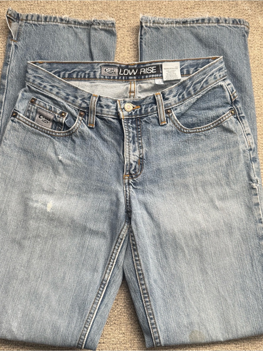 Y2k cruel girl low rise blue denim jeans #denim #lowrise size 7